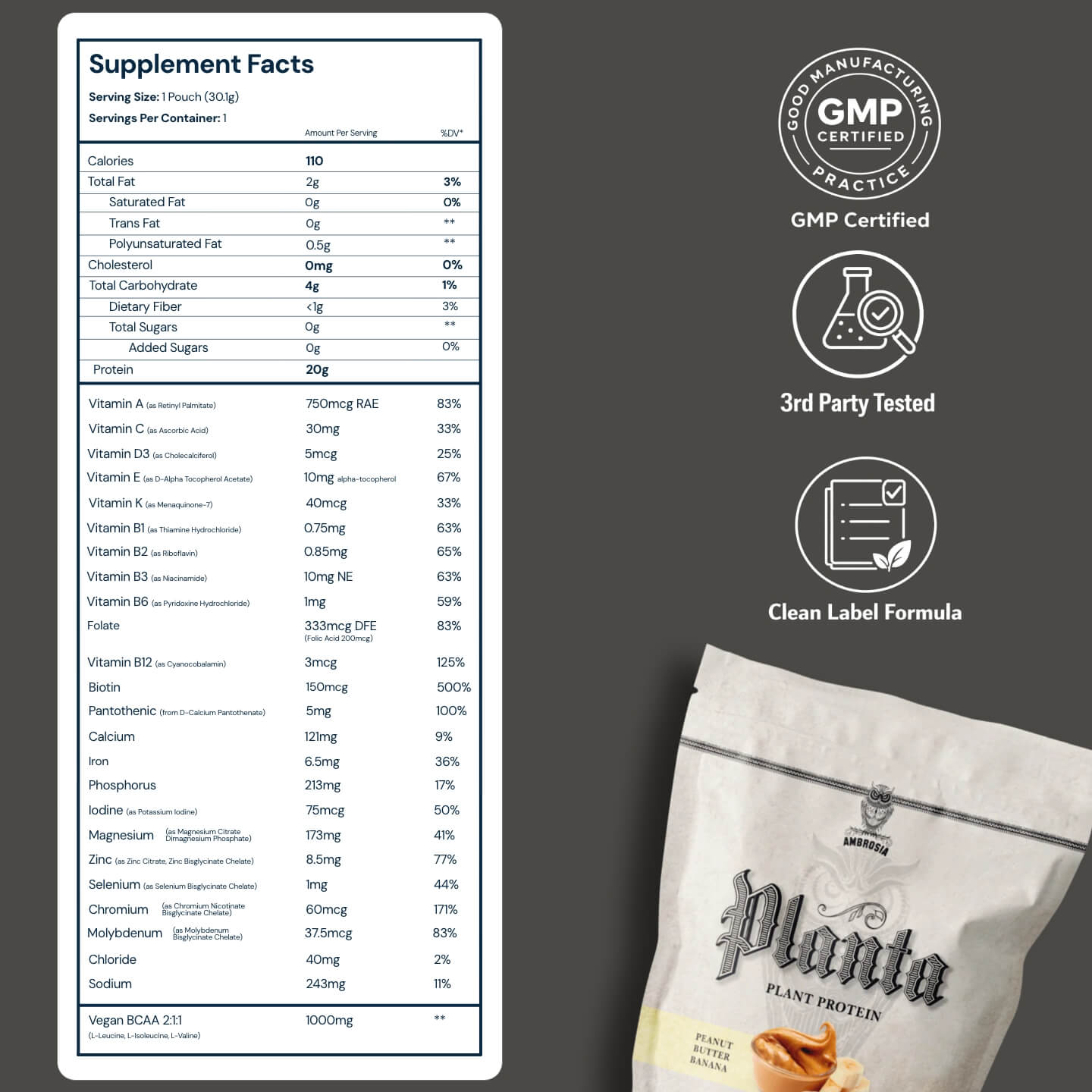 Planta® - Premium Plant Protein (25 Servings)