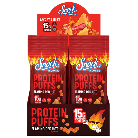 Snack House Protein Puffs - 8-Pack Box (All Flavors)