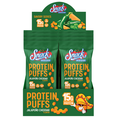 Snack House Protein Puffs - 8-Pack Box (All Flavors)