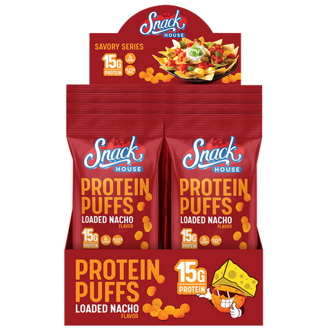 Snack House Protein Puffs - 8-Pack Box (All Flavors)