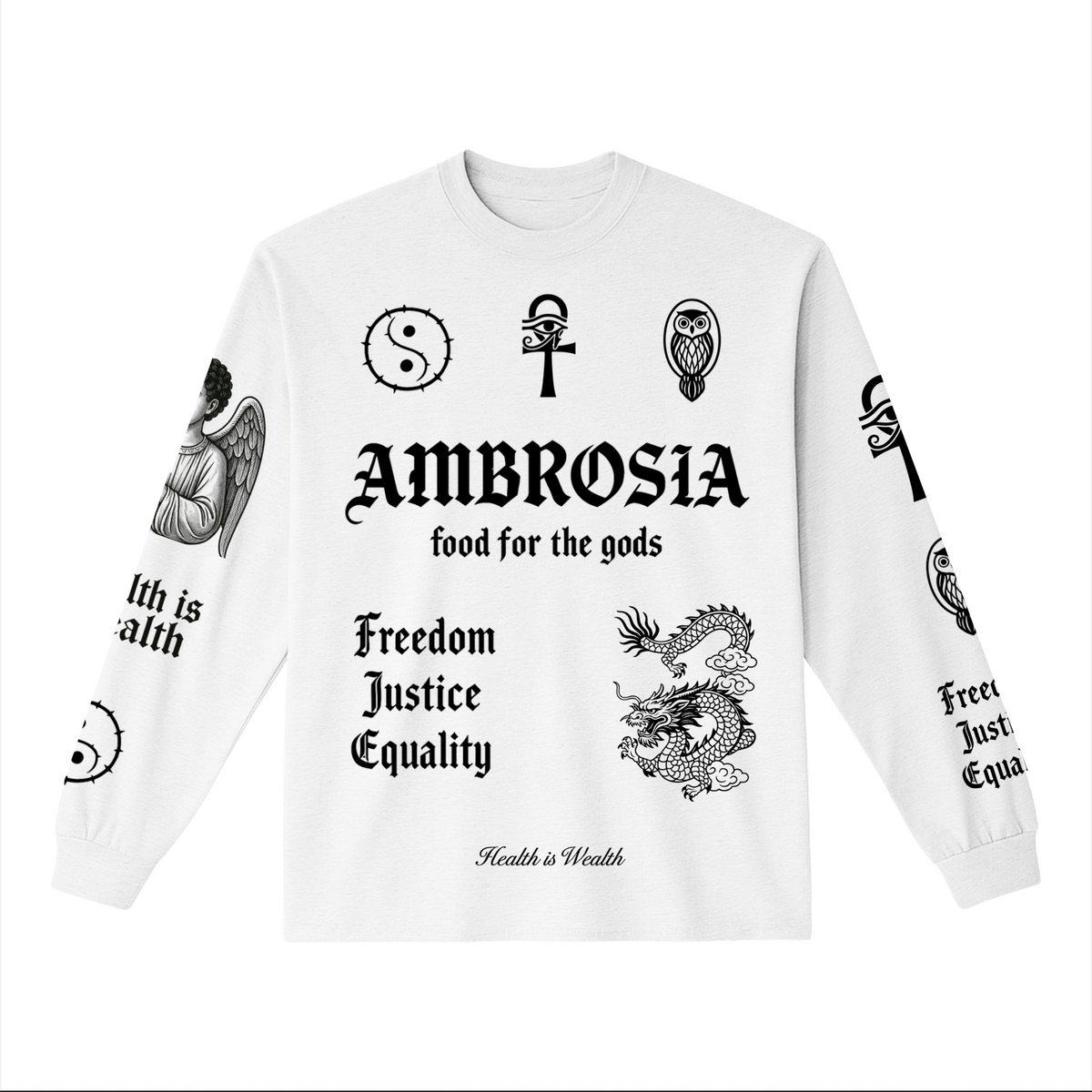 Ambrosia Food of the Gods - Limited Print Long Sleeve Shirt
